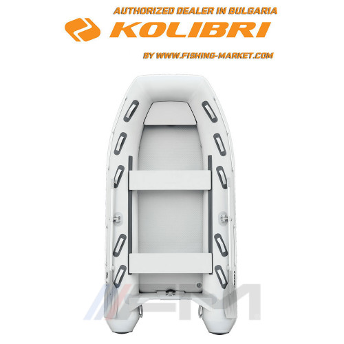 KOLIBRI - Надуваема моторна лодка с надуваем кил KM-360 DXL Explorer Airdeck - светло сива